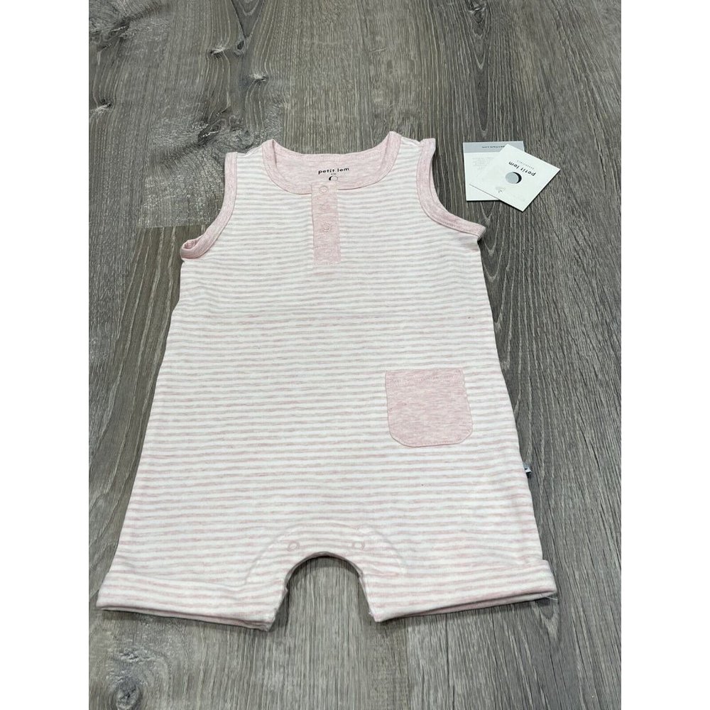 New Petit Lem Baby Girl Outfit  Pink Stripes 6 Month J20